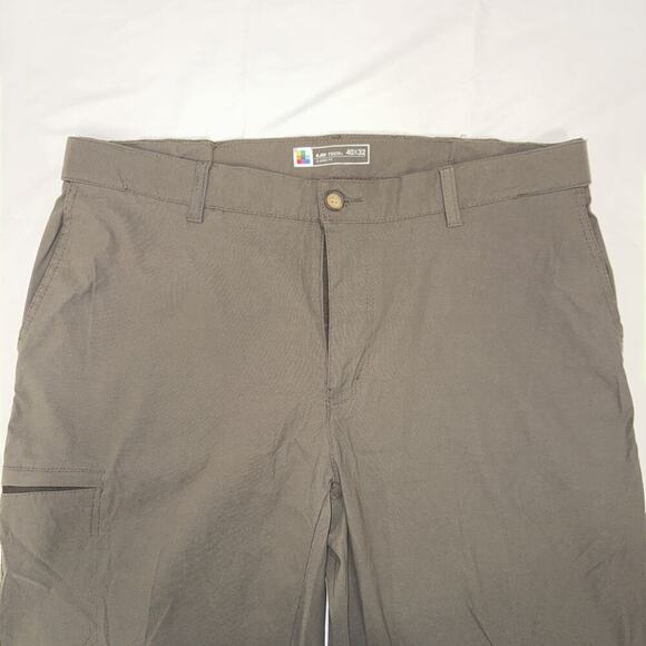 UB Tech Mens Hiking Pants Size 40x32 Green Golf Travel Stretch Outdoors - Picture 5 of 7